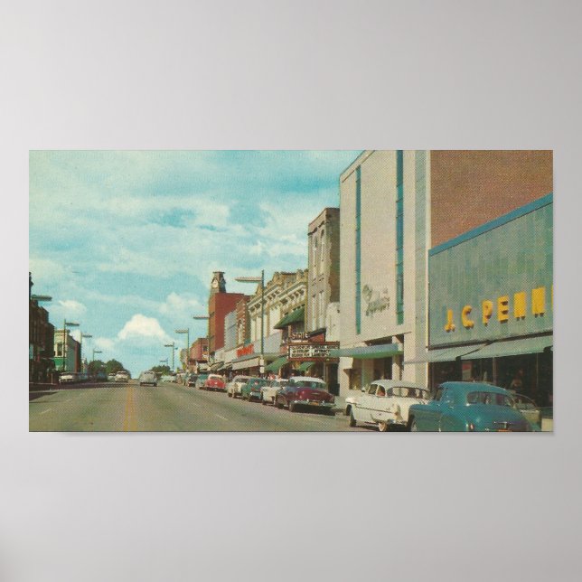 Vintage 1960s Statesville, North Carolina Poster (Front)