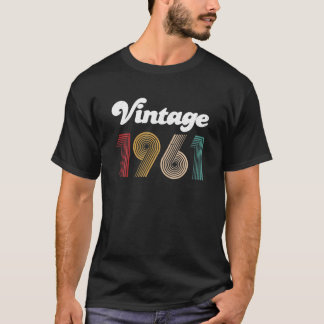 Vintage 1961 60Th Birthday 60 Years Old T-Shirt
