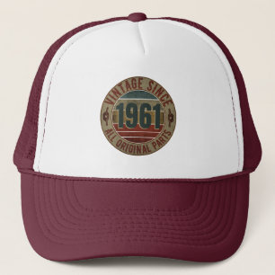 VINTAGE 1961 BIRTHDAY GIFT TRUCKER HAT
