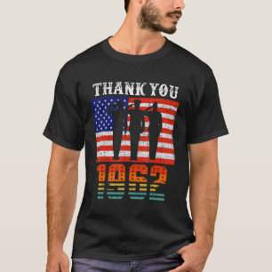 Vintage 1962 60 Years Old Flag American 60th Birt T-Shirt