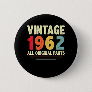 Vintage 1962 6 cm round badge