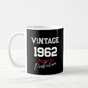Vintage 1962 Aged to Perfection Happy Birthday Coffee Mug