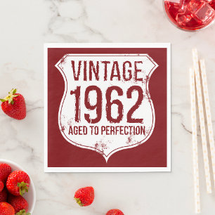 Vintage 1962 Aged To Perfection Napkin