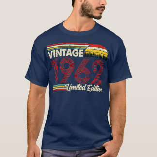 Vintage 1962 Birthday Shirt Limited Edition 1962 B