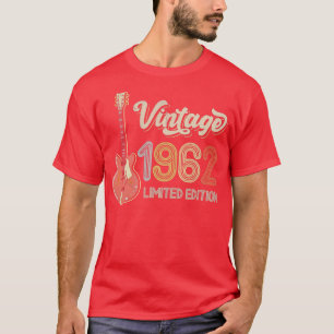Vintage 1962 Guitar lovers 60th Birthday Electric T-Shirt