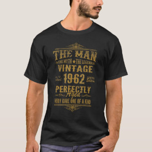 Vintage 1962 The Man The Legends Birthday For Men T-Shirt