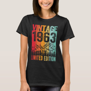 Vintage 1963 60 Year Old 60th Bday Men T-Shirt