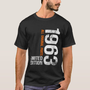 Vintage 1963 63th Birthday Gifts Men Women 63 T-Shirt
