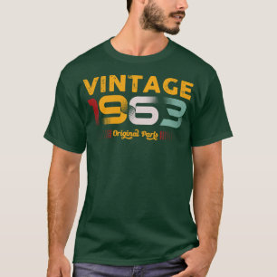 Vintage 1963 Original Parts Family Birthday Gift T-Shirt