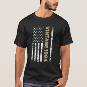 Vintage 1964 58Th Birthday Gift Men Women America T-Shirt
