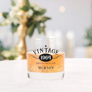 Vintage 1964 60th Birthday Whiskey Glass