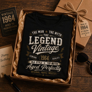 Vintage 1964 Aged Perfectly 62nd Birthday T-Shirt