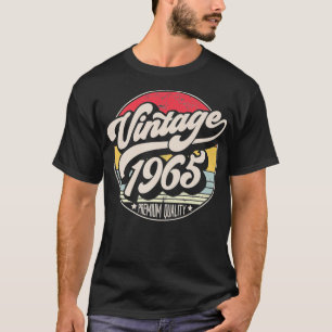 Vintage 1965 56th Birthday, Retro Sunset Style Des T-Shirt