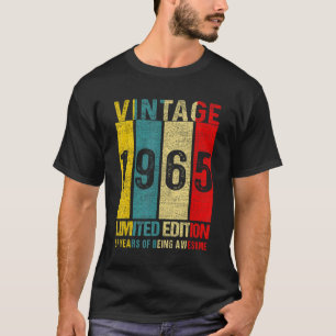 Vintage 1965 57th Birthday  57 Year Of Being Aweso T-Shirt