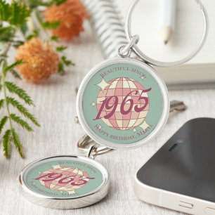 Vintage 1965 60th birthday gift accessory key ring