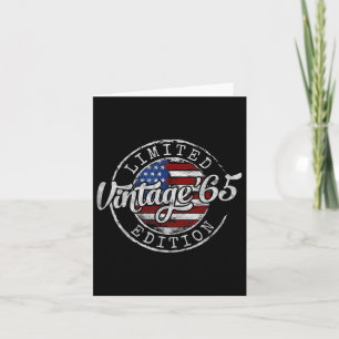 Vintage 1965 60th Birthday Gifts For Men Women 60 Card