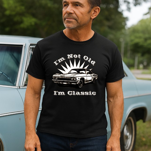 Vintage 1965 Classic Car Birthday Template T-Shirt (Creator Uploaded)