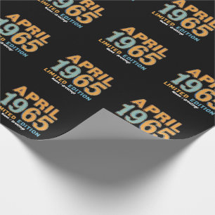 Vintage 1965 Limited Edition 60th Birthday Gift  Wrapping Paper