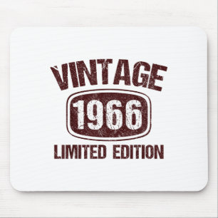 Vintage 1966 60 Years Old 60th Birthday Gift For M Mouse Pad