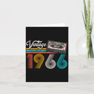 Vintage 1966 cassette tape 60th birthday 60 years card