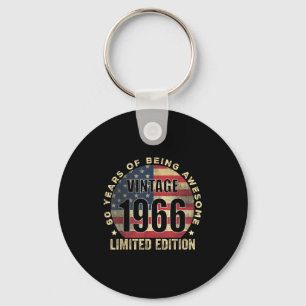 Vintage 1966 Limited Edition 60 Year Old 60th Birt Key Ring