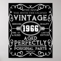 Vintage 1966 Man Myth Legend 55th Birthday
