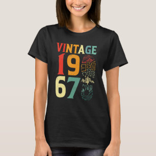Vintage 1967 55 Year Old Birthday Camping Hiking B T-Shirt