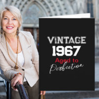 Vintage 1967 Aged Perfection Birthday Card