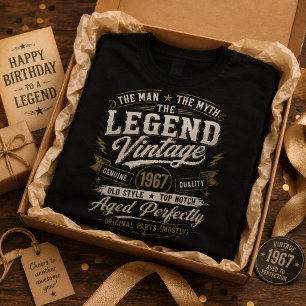 Vintage 1967 Aged Perfectly 59th Birthday T-Shirt