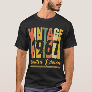 Vintage 1967 Limited Edition Retro Birthday T-Shirt