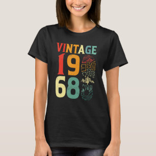 Vintage 1968 54 Year Old Birthday Camping Hiking   T-Shirt