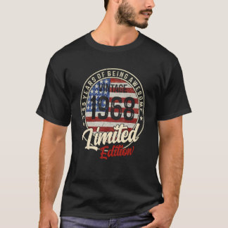 Vintage 1968 55 Years Old 55th B day T-Shirt
