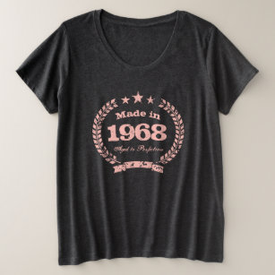 Vintage 1968 Aged to perfection pink plus size Plus Size T-Shirt