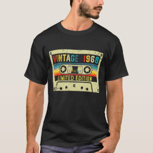 Vintage 1968 Birthday Cassette Tape Party T-Shirt