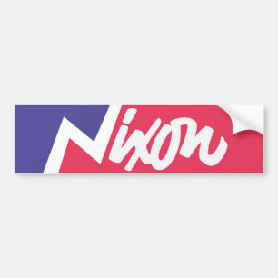 Vintage 1968 Richard Nixon Bumper Sticker