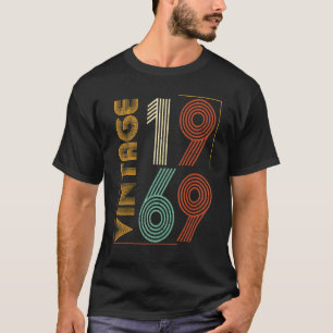 Vintage 1969 54th Birthday For men women 54 Years  T-Shirt