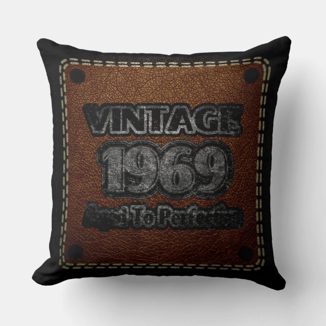 Vintage 1969 - Aged To Perfection Cushion (Front)