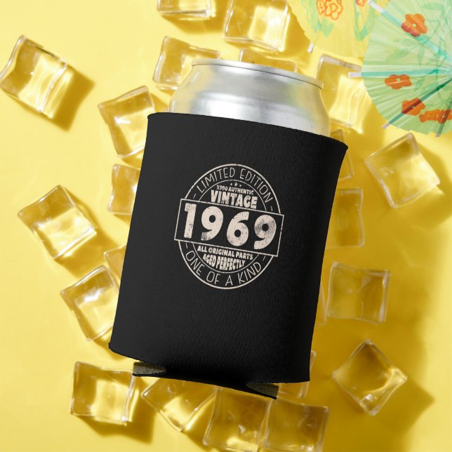 Vintage 1969 Birthday Gift Can Cooler (In Situ Summer)