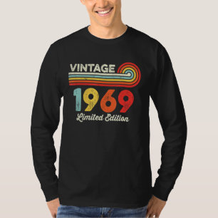 Vintage 1969 Birthday Men Women Born In 1969 T-Shirt