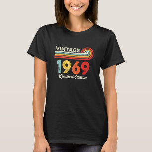 Vintage 1969 Birthday  Men Women Born In 1969 T-Shirt