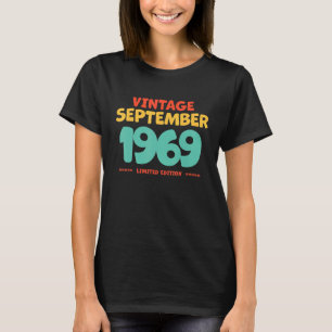 Vintage 1969 September Legend Born In September 19 T-Shirt
