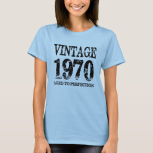 Vintage 1970 Birth Year Aged To Perfection Shirt
