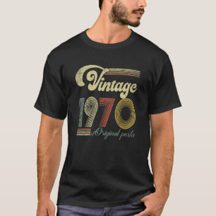 Vintage 1970 Birthday Retro 53rd All Original Part T-Shirt