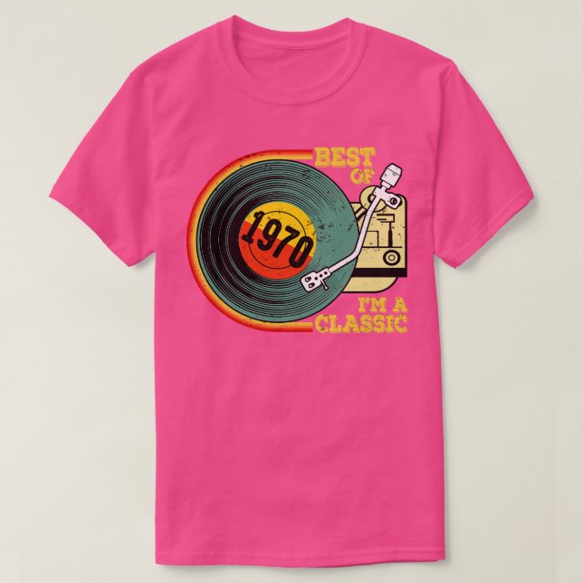 Vintage 1970 Birthday Shirt Im Classic Birthday Sh (Design Front)