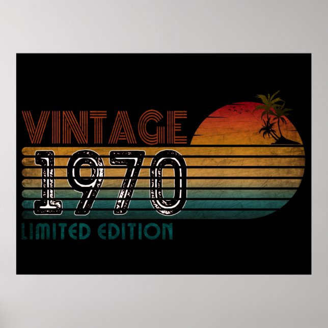 vintage 1970 limited edition  poster (Front)