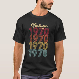 Vintage 1970 Made In 1970 52nd Birthday 52 Years O T-Shirt