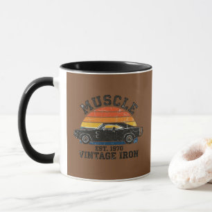 Vintage 1970 Muscle Car Iron Coffee Mug
