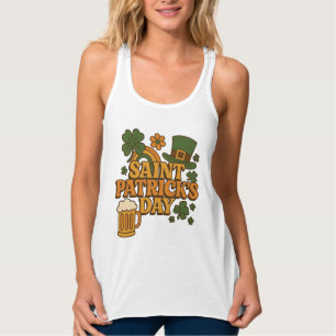 Vintage 1970s Saint Patrick's day Plus Size T-Shi Singlet