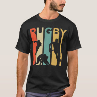 Vintage 1970s Style Rugby Rugby Sports Gift  boy T-Shirt