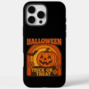 Vintage 1970s Trick or Treat Halloween iPhone 16 Pro Max Case